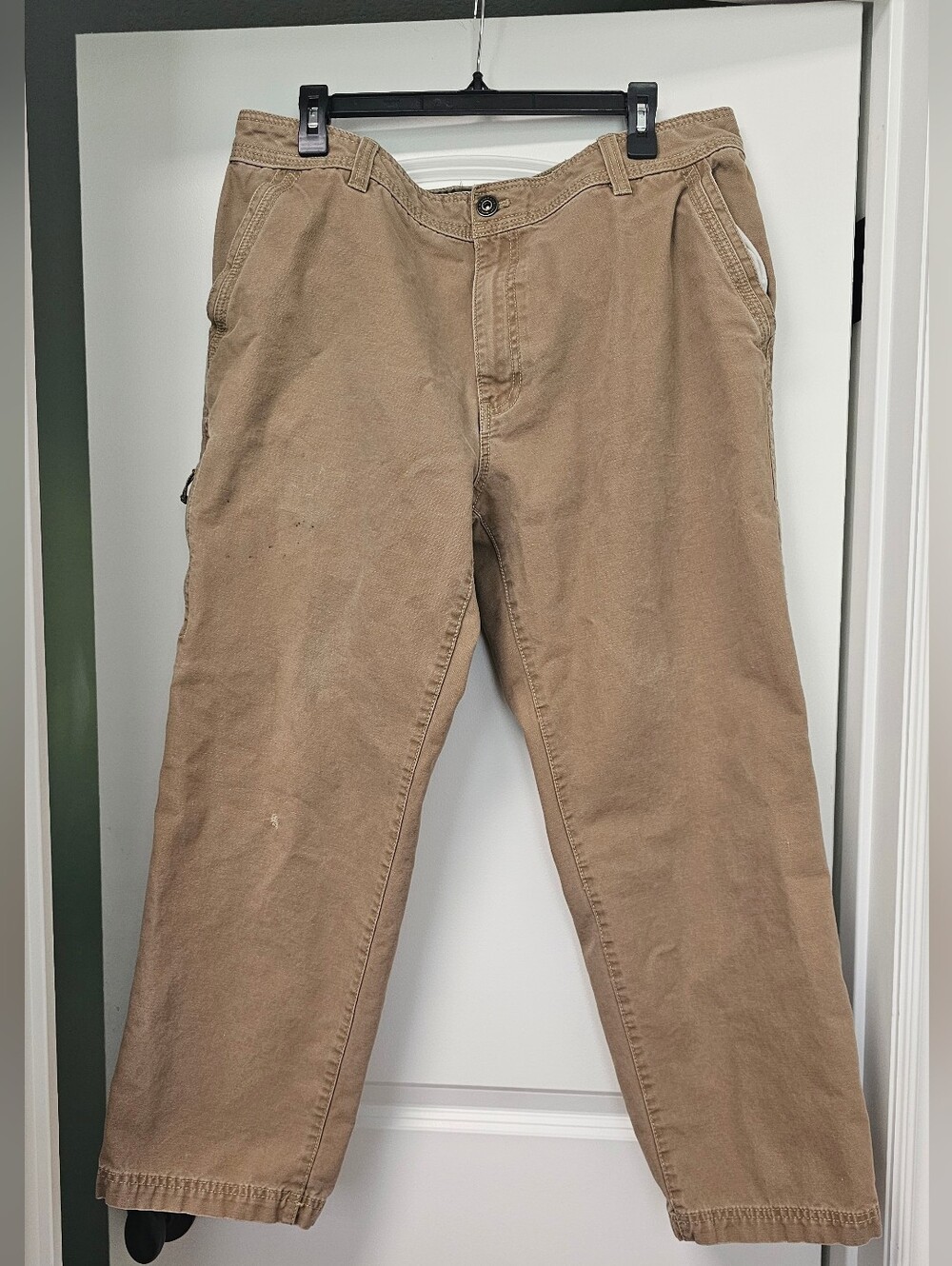 G H Bass Men's Tan Work Cargo Pants 38x30